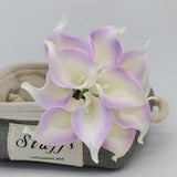 Light Purple Calla Lilies Lilac Wedding Flowers Calla Lily Bouquet Artificial Real Touch Calla Lilies Bouquet Wedding Decoration MTL-FLN018