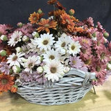 Vintage Daisy Flower with Foliage, Artificial Chrysanthemum Stem, Rustic Home Floral Decor, Dining Table Craft, Wedding Bouquet Filler, Gift