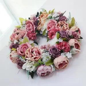 Peony FLOWer Wreath Pink Outdoor Walls Party Decor Stages