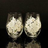 Personalized Wedding Glasses made to match your bouquet