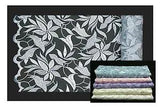 Lily 49.5" Floral Embroidered Organza Fabric Blue Pink Lavender Ivory White