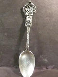 Sterling Manchester Flower Series 1900 CARNATION TEASPOON Inscribed  "MLT 1907"