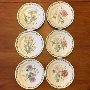 Noritake Gourmet Garden 8.25??? Salad Plate 6 Carnation Daffodil Clematis Shiphium