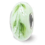 Fenton Sterling Silver Lily of The Valley May Glass Bead Charm