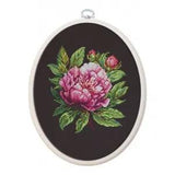 Counted Cross Stitch Kit Peony Luca-S DIY Unprinted canvas