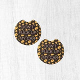 Sunflower Car Coasters Set, Gag Gift for Best Friend, Funny Stocking Fillers for Women, Secret Santa Gift, Christmas Gift for Sister