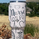 Nurse Design Stanley Adventure Quencher 40oz tumbler