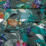 Organic Cotton Fabric C. Pauli Cotton Lawn Fruit Garden 0.54 yd (0,5 m)