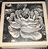 Peony, flower,rose,shaded,magenta, C56,rubber,wooden