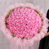 Large Artificial Rose Bouquet - Red Blue Pink Champage Bouquet - Home Decor - Handmade Flower Bouquets - Gifts For Her Large Bouquets