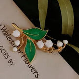 Lily Of The Valley Brooches And Plant Exquisite Clothing Scarf Brooch Accessory