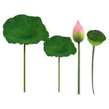 Lily Pads Lotus Flower Wedding Decor Artificial Plants Faux Desktop