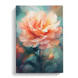 Carnation Flower Orphism No.2 Canvas Print Wall Art Framed Poster Picture Large