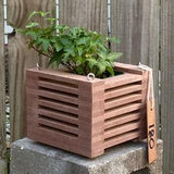 180. Salvaged Manufactured Decking Hanging Basket Planter for Orchids, Bromeliads, Ferns, Cacti, Other Epiphytes and Succulents