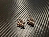 Brighton Earrings Flower Lily Flip Back Custom Silver Tone Estate Costume Fashon