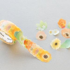 bande Masking Washi Roll Sticker -Anemone bouquet- / Japanese stationery / made in Japan