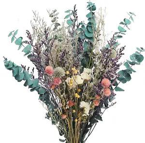 Natural Dried Flowers Bouquet, Dried Eucalyptus Bundle, Dried Lavender Flowers