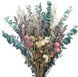 Natural Dried Flowers Bouquet, Dried Eucalyptus Bundle, Dried Lavender Flowers