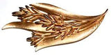 Vintage Crown Trifari Brooch Pin Gold Tone Lily Flower MINT ALFRED PHILIPPE 3 IN