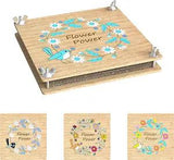 Flower Press - 6 Layers - 8 X 8 Inch Flower Press Kit - DIY Flower Pressing Kit