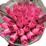 All Pink Breast Cancer Awareness Wooden Rose Bouquet The Original Wooden Rose Bouquets for all Occasions 1, 2, or 3 Dozen Bouquets