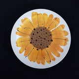 Vera Neumann Hand Painted Sunflower Dinner Plates, 4 Available, Island Worcester, Made in Jamaica, 1960s