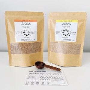 Complete Seed Cycling Kit: 1 Month Supply of Raw Organic Ground Seed Blend of Pumpkin, Flax, Sunflower, Sesame + Free Wooden Scoop & Tracker