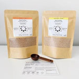 Complete Seed Cycling Kit: 1 Month Supply of Raw Organic Ground Seed Blend of Pumpkin, Flax, Sunflower, Sesame + Free Wooden Scoop & Tracker