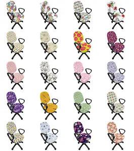 Ambesonne Floral Drawings Office Chair Slipcover Protective Stretch Cover