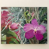 Purple Orchid Jewel Orchids Oil Painting