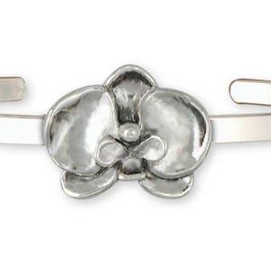 Orchid Jewelry Sterling Silver Orchid Bracelet Handmade Flower Jewelry OR1-CB