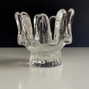 Vintage Kosta Boda Sunflower Candle Holder by Goran Warff