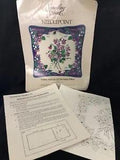 Something Special Needlepoint Violets and Lily Of The Valley Pillow Kit Opened