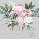 Floral clipart, Lilac, Peonies, Peony buds, Greenery, Light Pink, Watercolor Bouquets, Bohemian Boho, Hand Painted, Wedding invitations