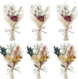 Mini Dried Flowers Bouquet Set of 6 Boho Dried Flowers Bridesmaid Bouquet Dry Fl