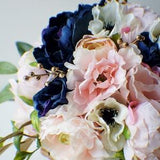 Peony Bridal Bouquet, Silk Wedding Flowers, Blush Wedding Flowers, Vintage Wedding Blush Pink and Gold Shabby Chic Wedding, Bride Bridesmaid