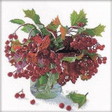 May rose bouquet (Viburnum bouquet) by RTO. ¡ì?ounted Cross Stitch Kit. Great berry design