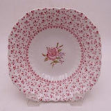 Vintage Johnson Bros Made in England Pink and White "Rose Bouquet" Cereal Bowl - 2 Available