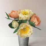 Charm Paper Peonies  - Cozy Minimalist Decor- Gift ideas for friend - Boho Home Decor - cottagecore Decor - Gift for Her