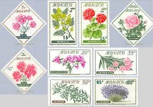 EBS MONACO 1959 - Beautiful Flowers - YT 514-522 - MNH** - cv $28.00