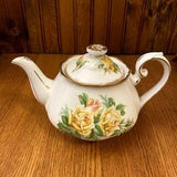 Rare 3 Cup Royal Albert Yellow Tea Rose Teapot, Small Teapot