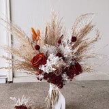 Terracotta bouquet/ pampas/ preserved rose/ banksia/ wedding/ bridal bouquet/ boho/ country / rustic vibe