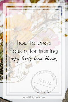 Learn How to Press Flowers for Framing Using Lovely Local Blooms Flower Delivery