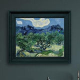 Vincent Van Gogh Fine Art Print, Olive Trees with the Alpilles in the Background, Famous Landscape Painting, Blue and Green Wall Art
