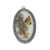 Vtg Lasting Impressions Butterfly In Glass Framed Decor Handcrafted USA Preown