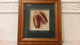 Vintage Dried Pressed Flowers Framed Wall Art From Australia 9x8.5" Handmade EUC