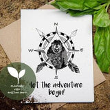 Plantable Seed Card, Sustainable Gifting, Wildflower Seed Paper, Adventure Cards, Graduating Card, Nature Greeting Card, Eco Friendly Gifts