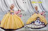 Annie's Crochet Pattern Flower Garden Coll. CARNATION Bed Doll Gown for 11-1/2