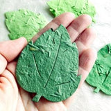 10+ Flower Seed Paper Leaves - Plantable Place Cards - Wedding Greenery Favors