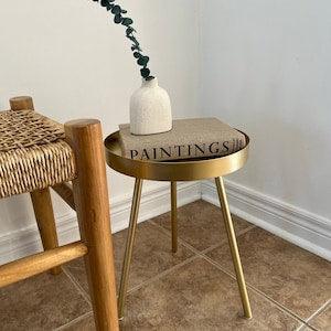 Gold Round Metal Stand
